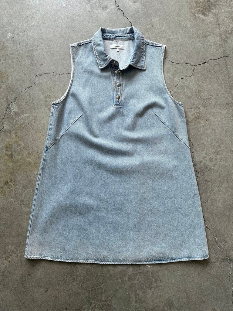 frame sleeveless denim dress FRAME Women's The Denim Day Dress